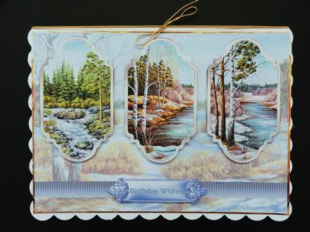 Scenic Panel Card with Toppers by Valerie Spowart
