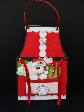 Christmas Santa Apron & Westie Tent Card Mini Kit by Valerie Spowart