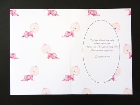 Crawling Baby Girl Insert by Valerie Spowart