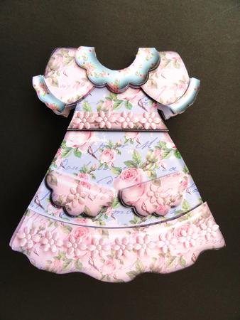 Gorgeous Floral Dress Card Kit by Valerie Spowart