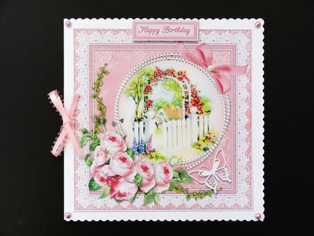 8x8 Peonies at Rosegate Cottage Mini Kit by Valerie Spowart