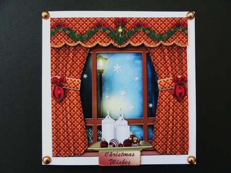 Window Dressing - a Christmas Night by Valerie Spowart