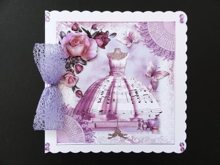 Silky Lilac Music Dress Topper by Valerie Spowart