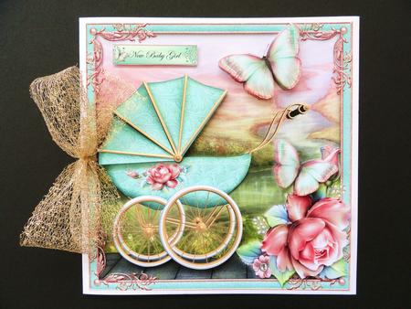 Floral Pram 8x8 Mini Kit by Valerie Spowart