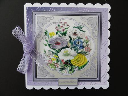 Wild Flowers Petal Card with Stackers by Valerie Spowart