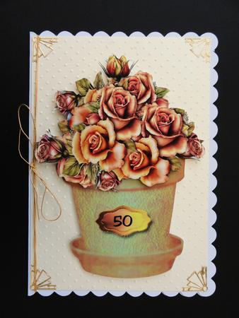 Flowerpot Golden Roses by Valerie Spowart