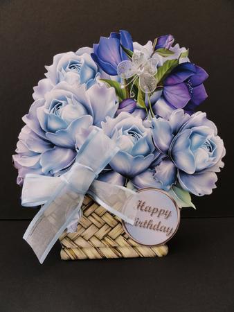 Beautiful Blues Basket Card Mini Kit by Valerie Spowart