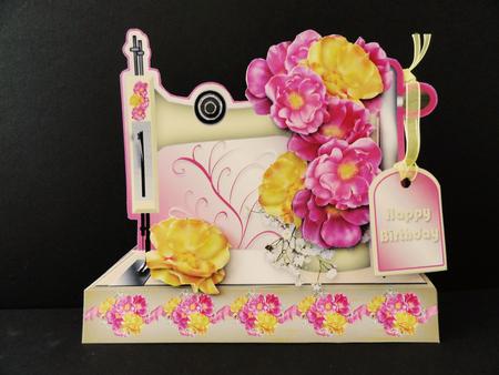 Sewing Machine with Summer Blooms Mini Kit by Valerie Spowart