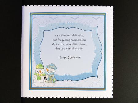 Singing Snowmen Insert by Valerie Spowart