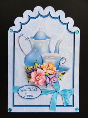 Blue Tea Scalloped Top Mini Kit by Valerie Spowart