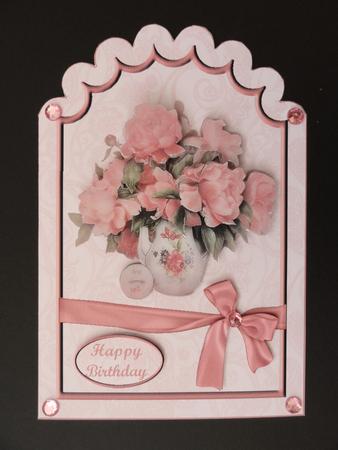 Peach Roses Scalloped Top Mini Kit by Valerie Spowart