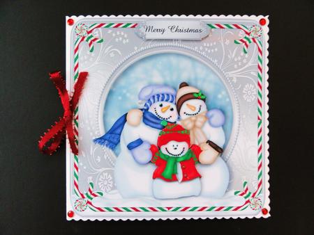 The Snowman Family Portrait by Valerie Spowart