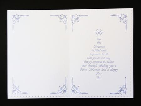 Christmas Insert & Verse in Silver Christmas Tree Shape by Valerie Spowart