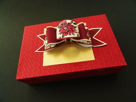 4 Triple Bows Mini Kit - Christmas Red Poinsettias by Valerie Spowart