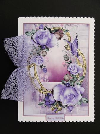 Fantasy Garden Card with Decoupage by Valerie Spowart