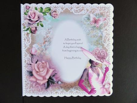 Insert to Compliment Pure Elegance Card Front by Valerie Spowart