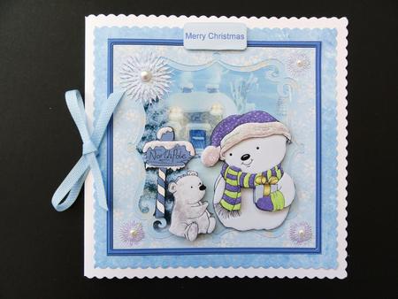 Which Way Do We Go Snowman Card by Valerie Spowart