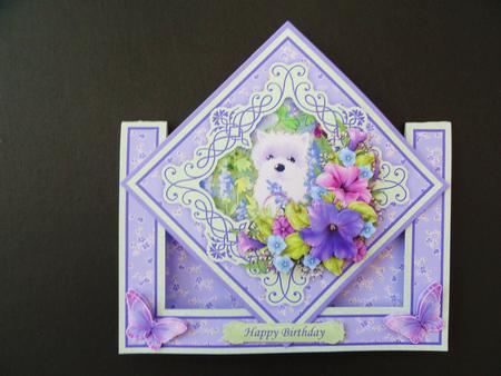 Little Westie Diamond Front Mini Kit & Decoupage by Valerie Spowart