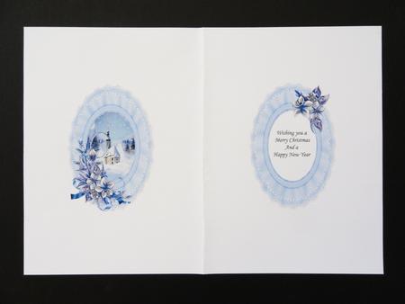 Christmas Church Scene Pyramid Insert by Valerie Spowart