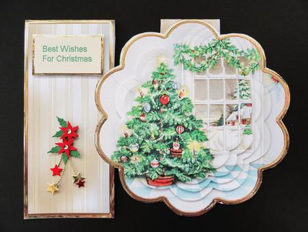 Christmas Tree Petal Card Mini Kit by Valerie Spowart