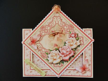 Lady Rose Diamond Front Mini Kit & Decoupage by Valerie Spowart