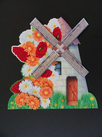 Poppies and Daisies Windmill Card Mini Kit by Valerie Spowart