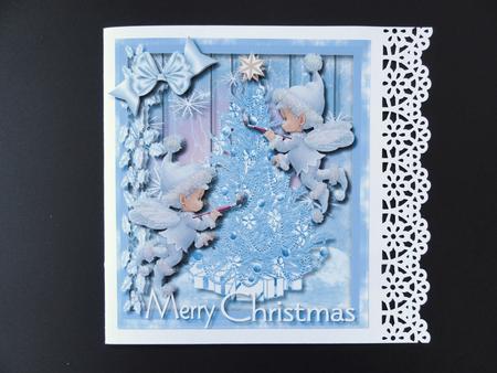 Fairys Painting the Christmas Tree  by Valerie Spowart