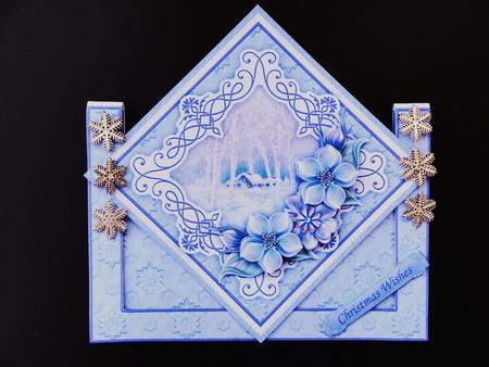 Christmas Winter Florals Diamond Front Mini Kit & Decoupage by Valerie Spowart