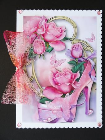 Gorgeous Pink Shoe & Sugar Baby Roses by Valerie Spowart