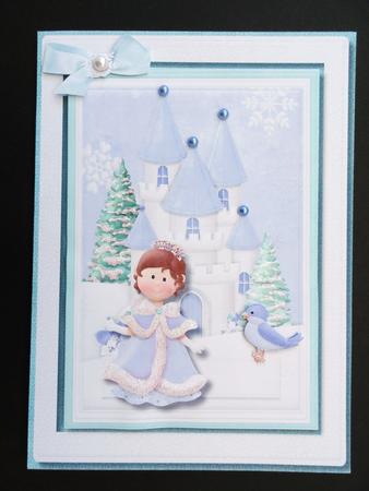 Lovely Snow Princes Card  by Valerie Spowart