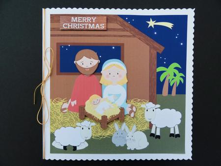 Nativity 8x8 Quick Card by Valerie Spowart