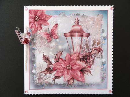Beautiful Christmas Lantern Topper by Valerie Spowart