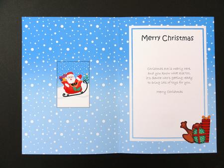 Christmas Santa 5x7 Matching Insert by Valerie Spowart