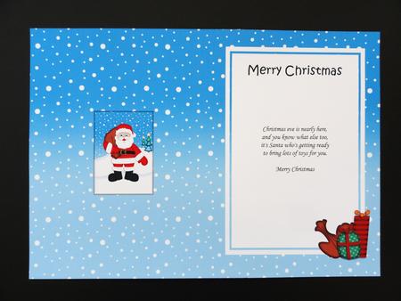 Xmas Santa 5x7 Matching Insert by Valerie Spowart
