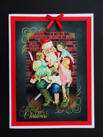 Wonderful Christmas Card Front by Valerie Spowart