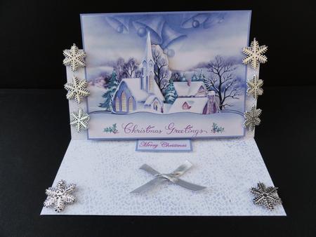 Blue Blue Christmas Easy Cut Decoupage by Valerie Spowart