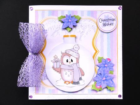 Ozzie with Gift Bauble Christmas Topper Mini Kit by Valerie Spowart