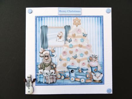 Christmas Eve and the Christmas Tree Card by Valerie Spowart