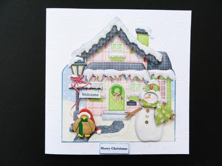 Christmas Nitville Shaped Over the Edge Card by Valerie Spowart