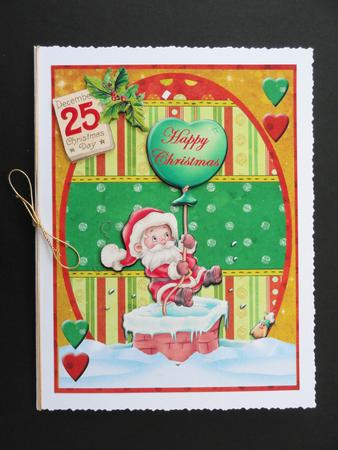 Santa - Down the Chimney #2 by Valerie Spowart
