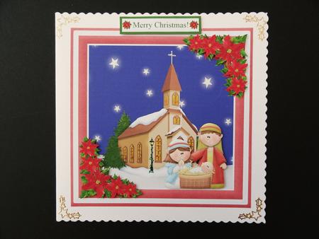 Nativity Church Scene Topper & Decoupage by Valerie Spowart