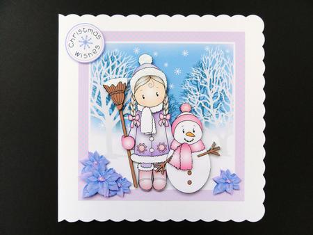 Chloe and Snowman Topper Mini Kit by Valerie Spowart