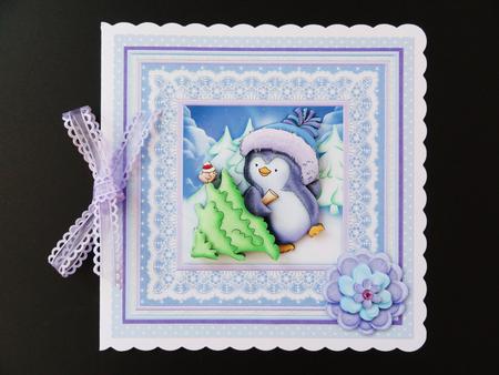Christmas Percy's Pal 8x8 Mini Kit & Decoupage by Valerie Spowart