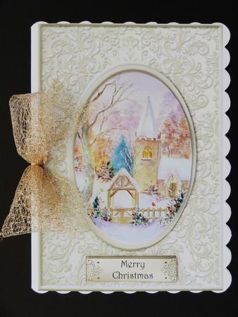 Snowy Church Stacker Topper by Valerie Spowart