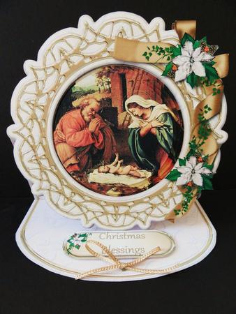 A Child is Born Framed Easel Card Mini Kit by Valerie Spowart