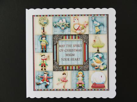 7.5 x 7.5 Card Topper 12 Days by Valerie Spowart