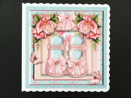 The Little Shoes Card Front Kit by Valerie Spowart