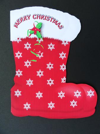 Shaped Santas Red Boots by Valerie Spowart