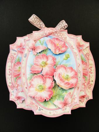 Poppies & Decoupage Double Pop Out Card Kit by Valerie Spowart