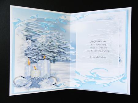 Merry Christmas Greetings to You Insert by Valerie Spowart